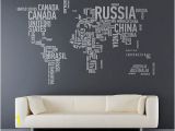 Wall Murals with Words World Map Country Names Wall Decal Sticker Want This