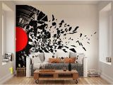 Wall Size Murals Wallpaper Ohpopsi Smashed Vinyl Record Music Wall Mural • Available In