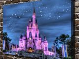Walt Disney World Wall Murals $1 99 Disney Castle Starry Sky Painting Hd Print Canvas