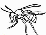 Wasp Coloring Pages for Kids Insect Line Coloring Pages