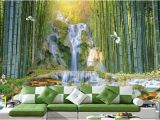 Waterfall Wall Murals Cheap Custom 3d Wall Murals Wallpaper Wall Painting Stereoscopic Zhulin Waterfall Water Park 3d Living Room Tv Backdrop Mural Pc Wallpaper Pc Wallpaper In