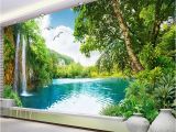 Waterfall Wall Murals Cheap Mural Wallpaper Waterfall Nature Landscape