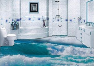 Waterproof Bathroom Murals Pvc Self Adhesive Waterproof 3d Floor Tiles Wallpaper Modern