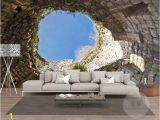 What is A Wall Mural the Hole Wall Mural Wallpaper 3 D Sitting Room the Bedroom Tv