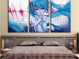 What Kind Of Paint Do You Use for Wall Murals 2019 Wall Art Canvas Painting Poster Hatsune Miku Hd Wallpaper Cartoon Characters Modular for Bedroom Home Decoration Prints From Serlima
