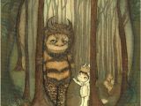 Where the Wild Things are Wall Mural Wild Things Print where the Wild Things are Children Moishe Wall Art