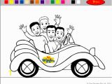 Wiggles Big Red Car Coloring Page Colour In Line the Big Red Car Wigglepedia