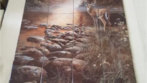 Wildlife Tile Murals Beside Still Waters Tile Mural On 6" Tiles at £216