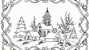 Winter Cabin Coloring Pages Winter Scene Coloring Pages for Adults Google Search