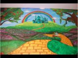 Wizard Of Oz Wall Mural Wizard Of Oz themed Mural by Caras Creations for A Child S Nursery