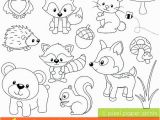 Woodland Creatures Coloring Pages Woodland Creatures Coloring Pages Preschool Animal Coloring Pages