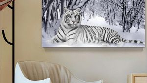 Zebra Print Wall Murals 2019 White Tiger Landscape Print Canvas Painting Home Decor Canvas