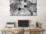 Zebra Print Wall Murals Highland Cow Prints Posters Wall Art for Living Room Bedroom